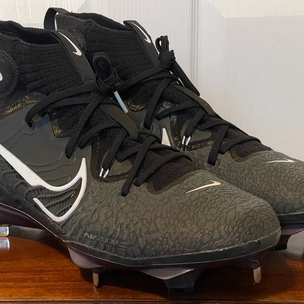 Nike Alpha Huarache NXT Black Grey Baseball Cleats DJ6517-010 Sz 7.5 NEW - Picture 2 of 9